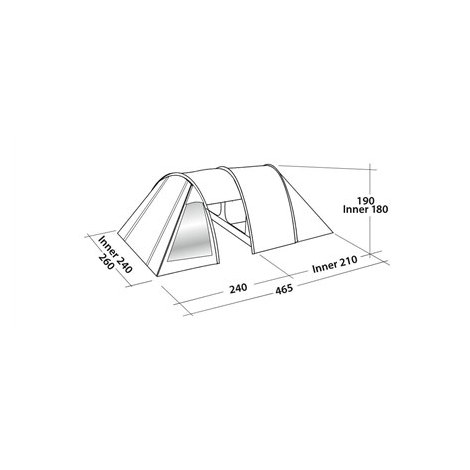 Easy Camp | Galaxy 400 | Tent | 4 person(s) - 3
